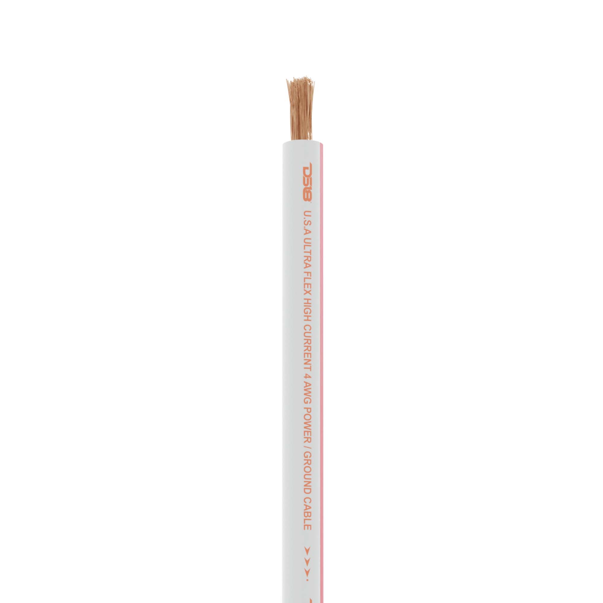 4-GA Marine Grade Tinned 100% Copper OFC Power Wire -50 Feet