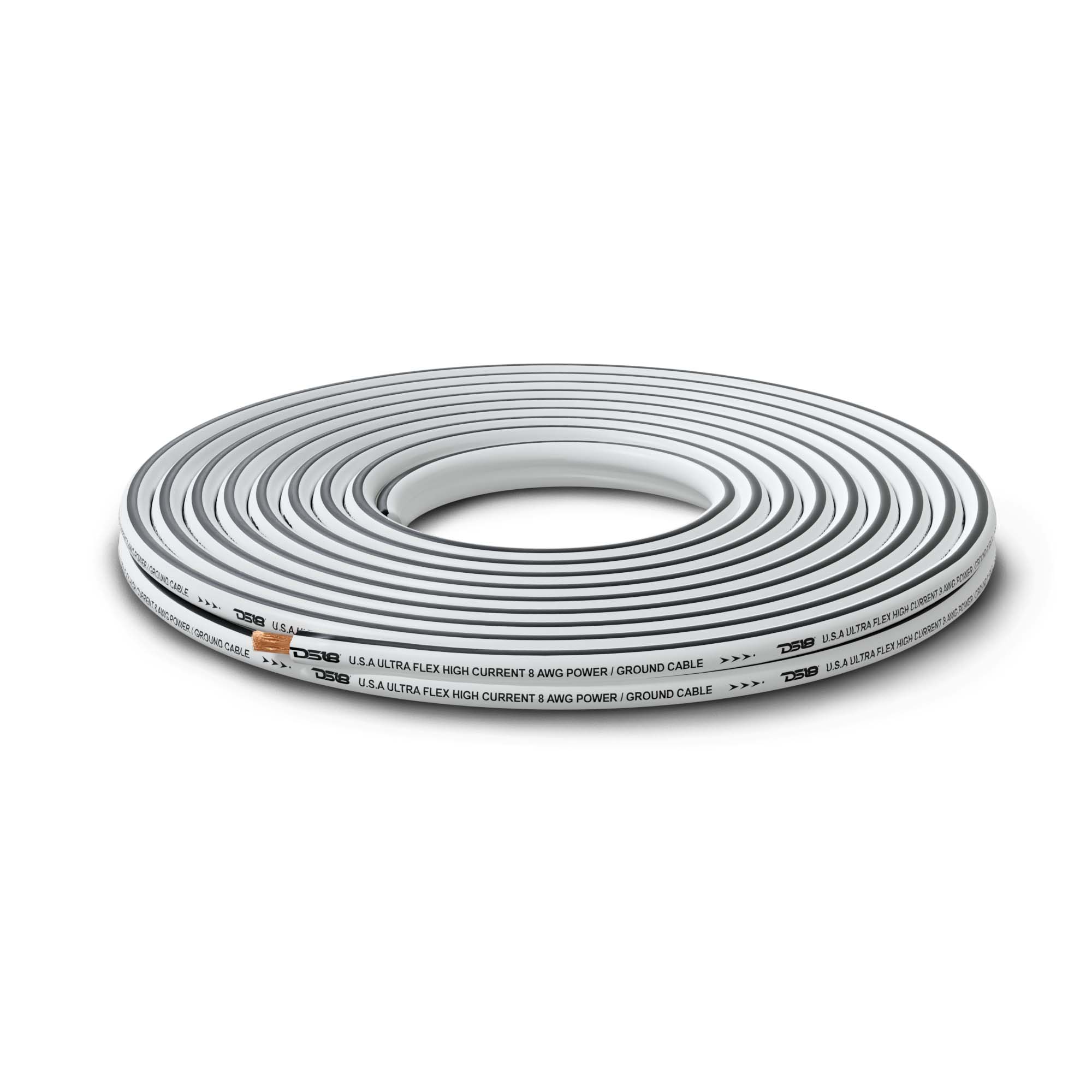 8-GA Marine Grade Tinned 100% Copper OFC Ground Wire -100 Feet