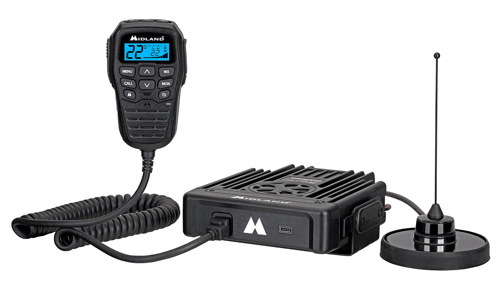 Midland Micro Mobile 50 Watt GMRS Radio with Magnetic Mount Antenna (MXT575) [A]
