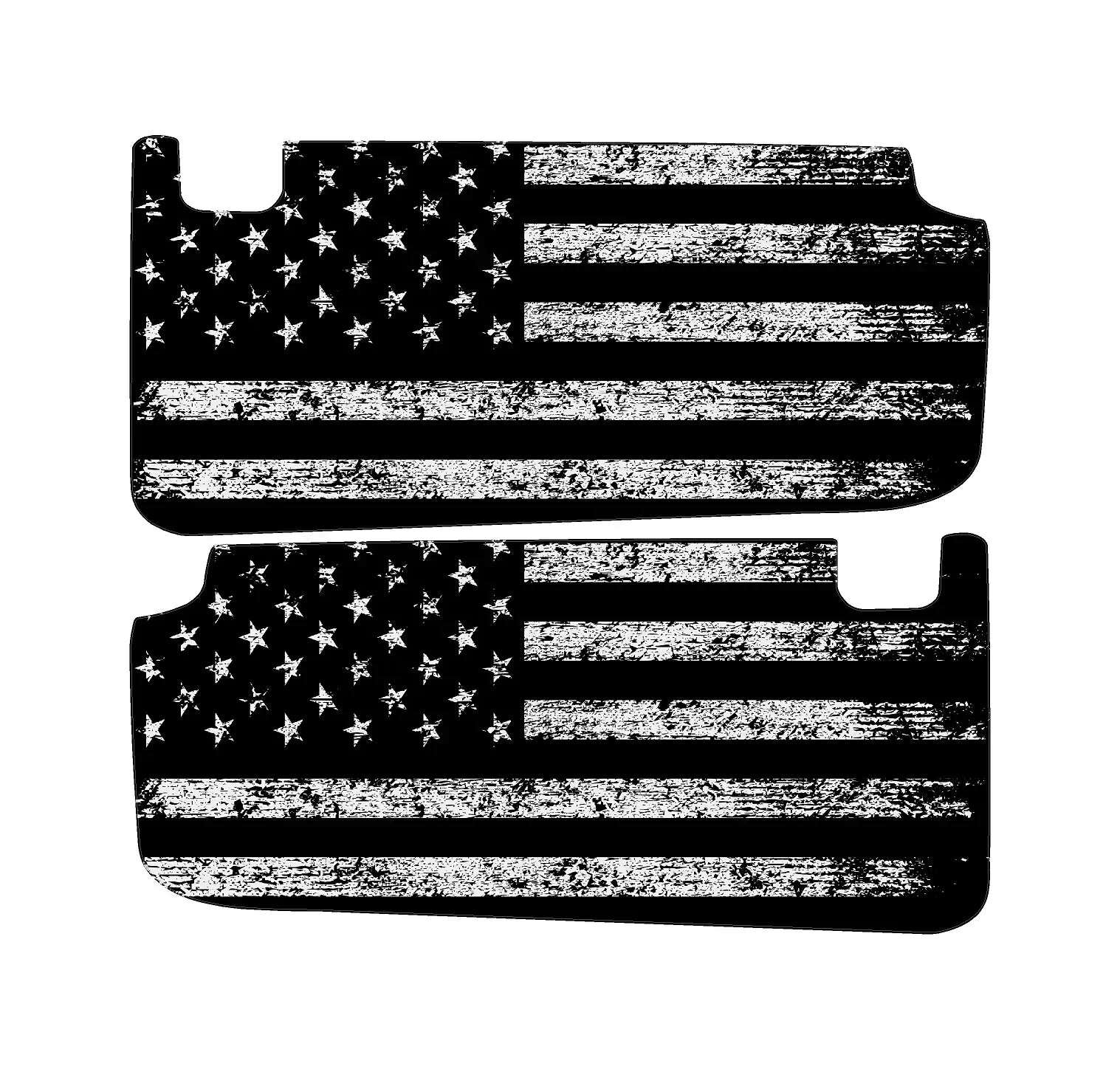 Freedom Series Sun Visor Overlays - 2018+ Wrangler JL / Gladiator JT