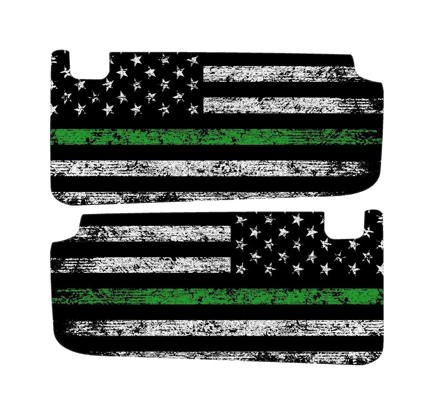 Freedom Series Sun Visor Overlays - 2018+ Wrangler JL / Gladiator JT