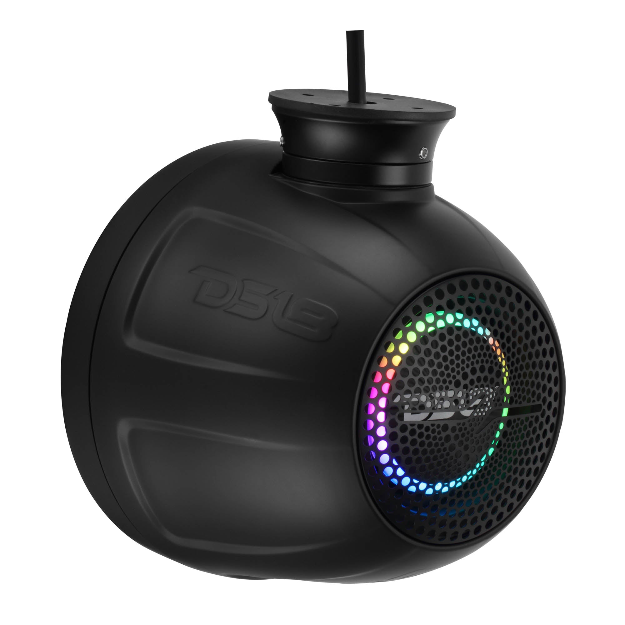 6.5" NXL-iQ Marine Short Tower Coaxial Speakers with Digital LED Lights, 150W RMS, 300W Max, 4-Ohm