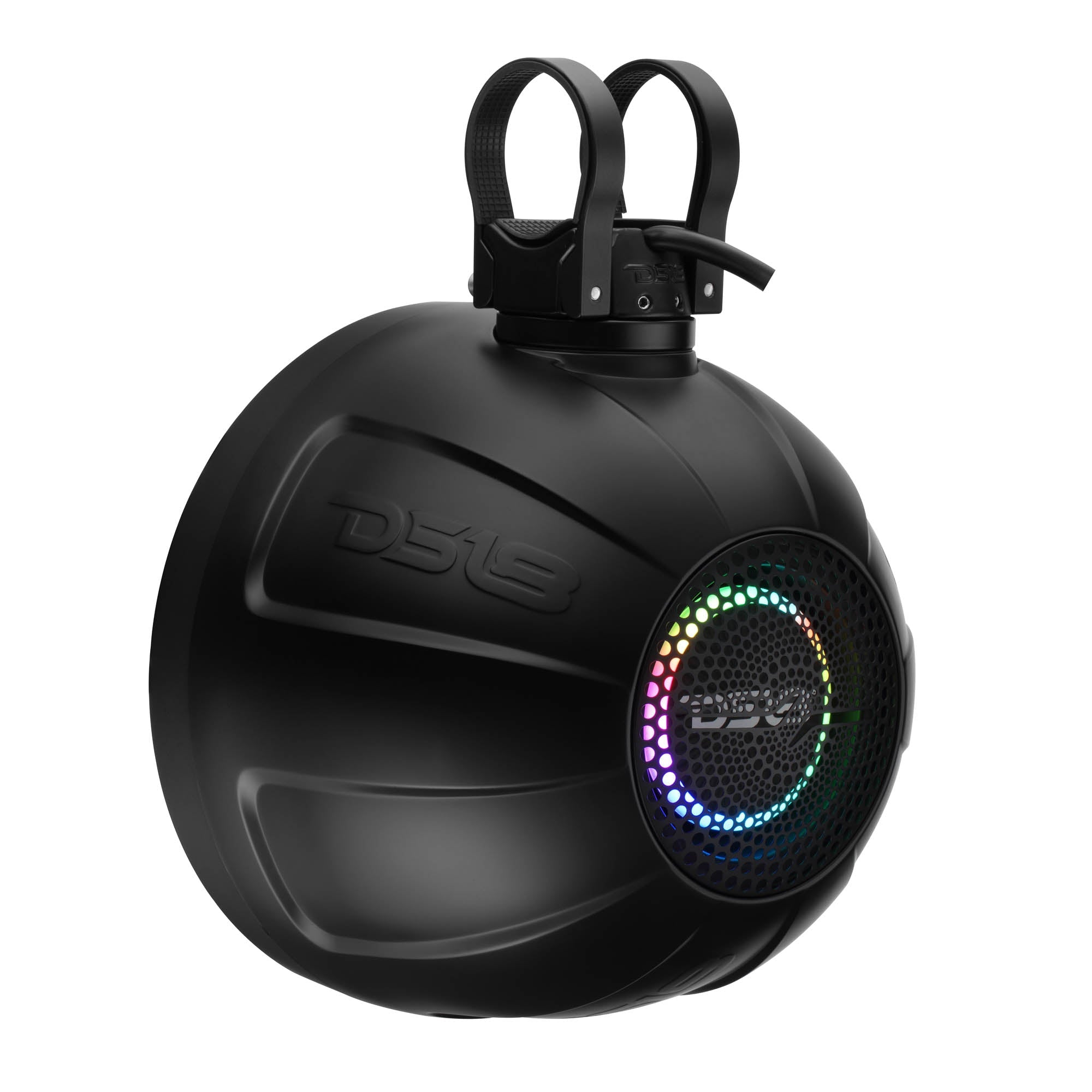 8" NXL-iQ Marine Short Tower Coaxial Speakers with Digital LED Lights, 175W RMS, 350W Max, 4-Ohm