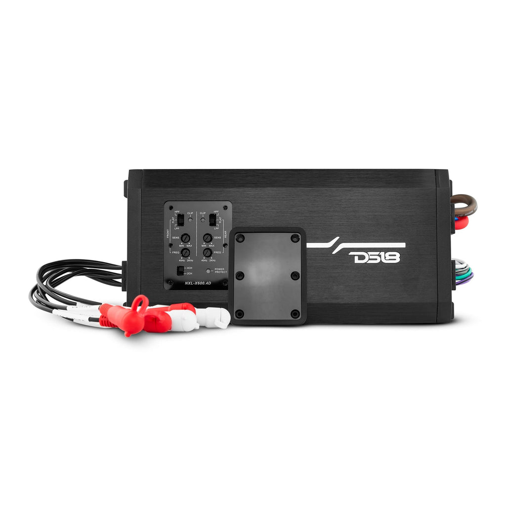 DS18 Good Marine Stereo Package  2 x 6.5” Speaker Tower| 1 x 2 Ch Amplifier | 1 x MOFCKIT4 and 1 x LED-BTC