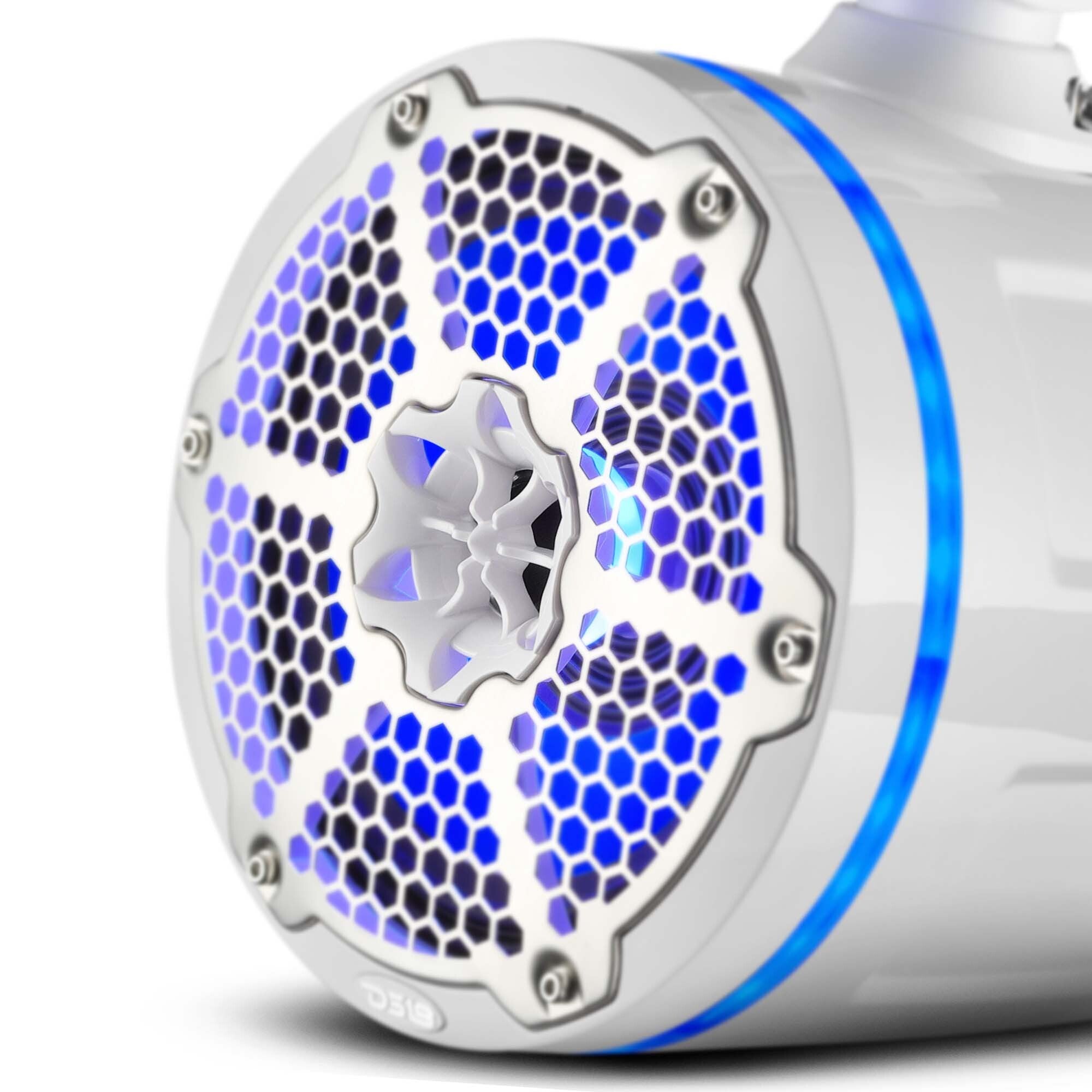 Bronco 6th Gen Roll Bar Audio Bundle – 8" Marine Tower Speakers with RGB LED Lights and OEM Roll Bar Mounting Clamps