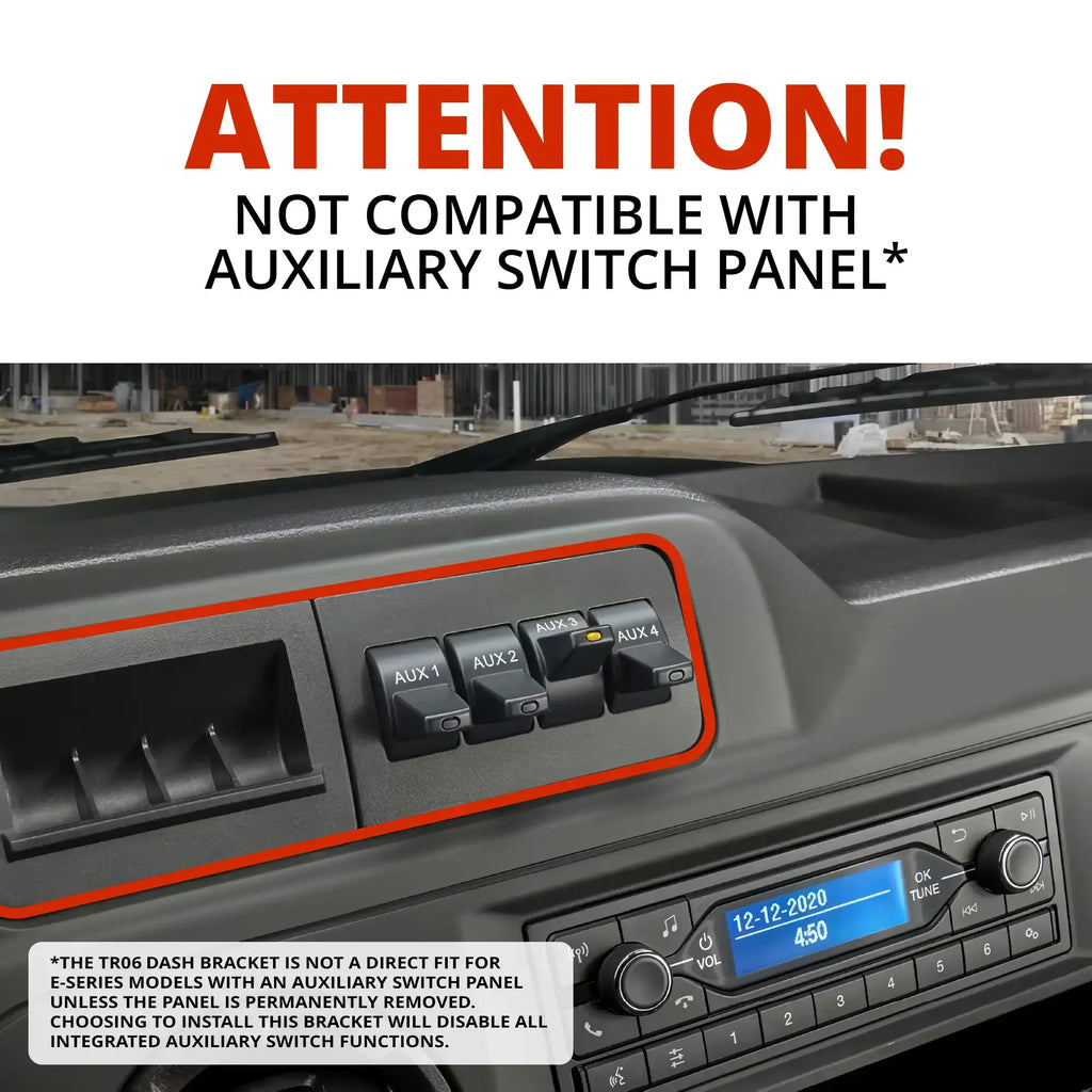 2009-2026 Ford E-Series Tackform Slim Track Dash Bracket
