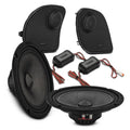 Harley-Davidson Road Glide 2014–2023 Front Stage Audio Upgrade Kit | 6.5" Slim Midrange Speakers + Bullet Tweeter NVY Grilles