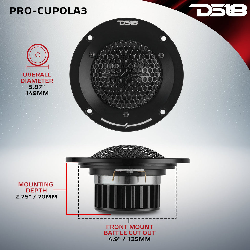 5.25'' High End Professional Soft Dome Mid Range Loudspeaker with Neodymium Magnet | 300W RMS 4-Ohm