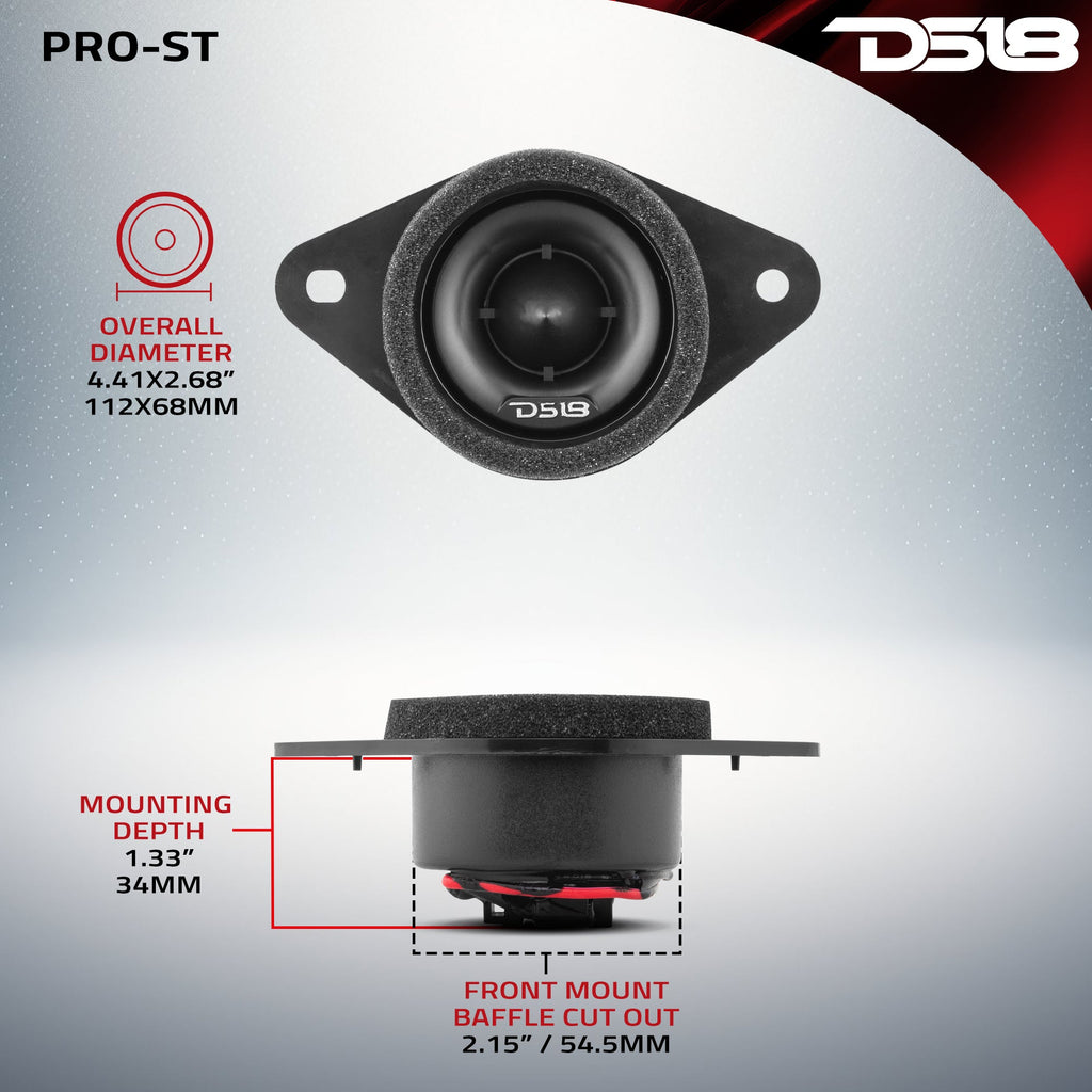 1.9" OEM Replacement Neodymium Tweeter | Compatible With Most Toyota and Subaru Vehicles