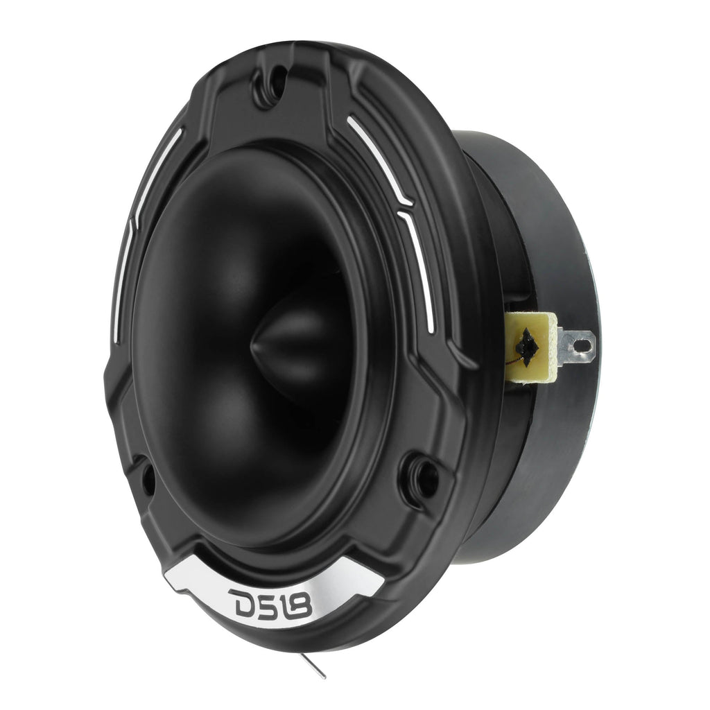3.8" Shallow-Mount Super Bullet Compression Tweeter with 1" Aluminum Voice Coil | 100 Watts RMS 4-Ohm