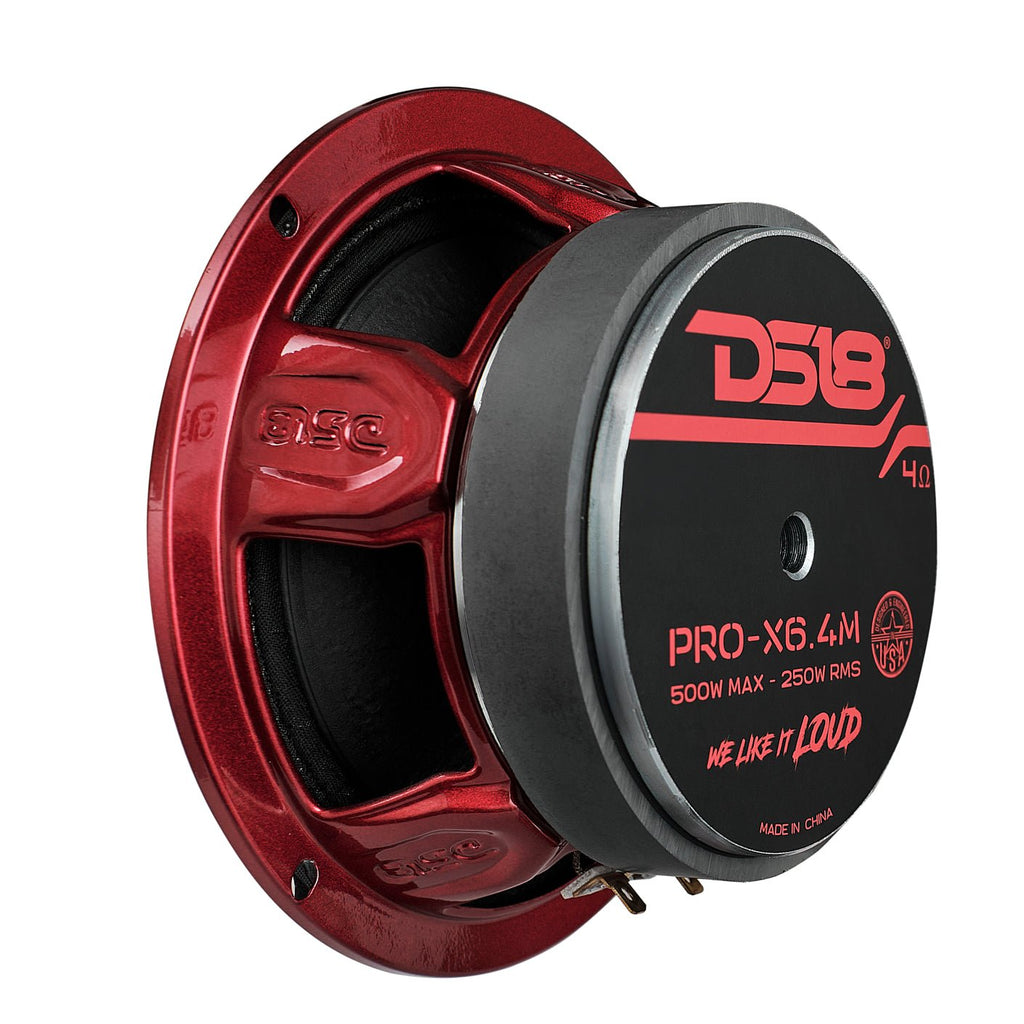 PRO-X 6.5" Mid-Range Loudspeaker 250 Watts Rms 4-Ohm