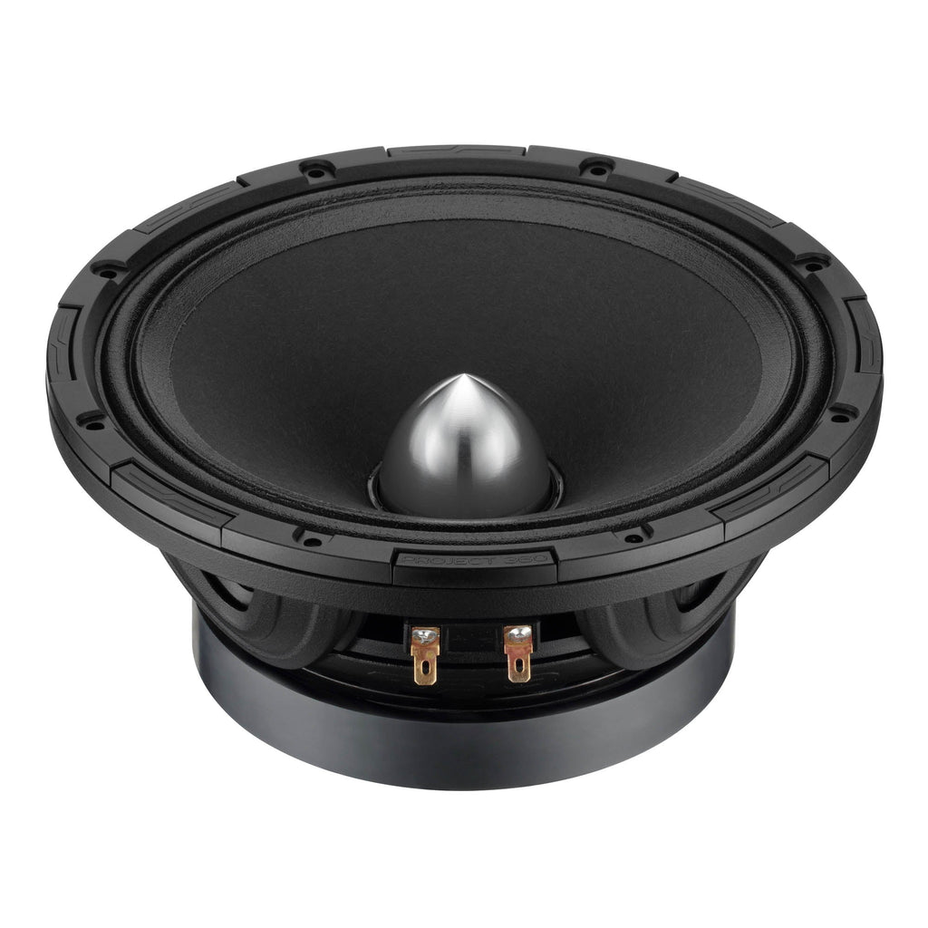 PROJECT360 8” High-Sensitivity Mid-High Loudspeaker with Bullet - 300W RMS 8-Ohm - Rotating Recone Design For Quick Repair