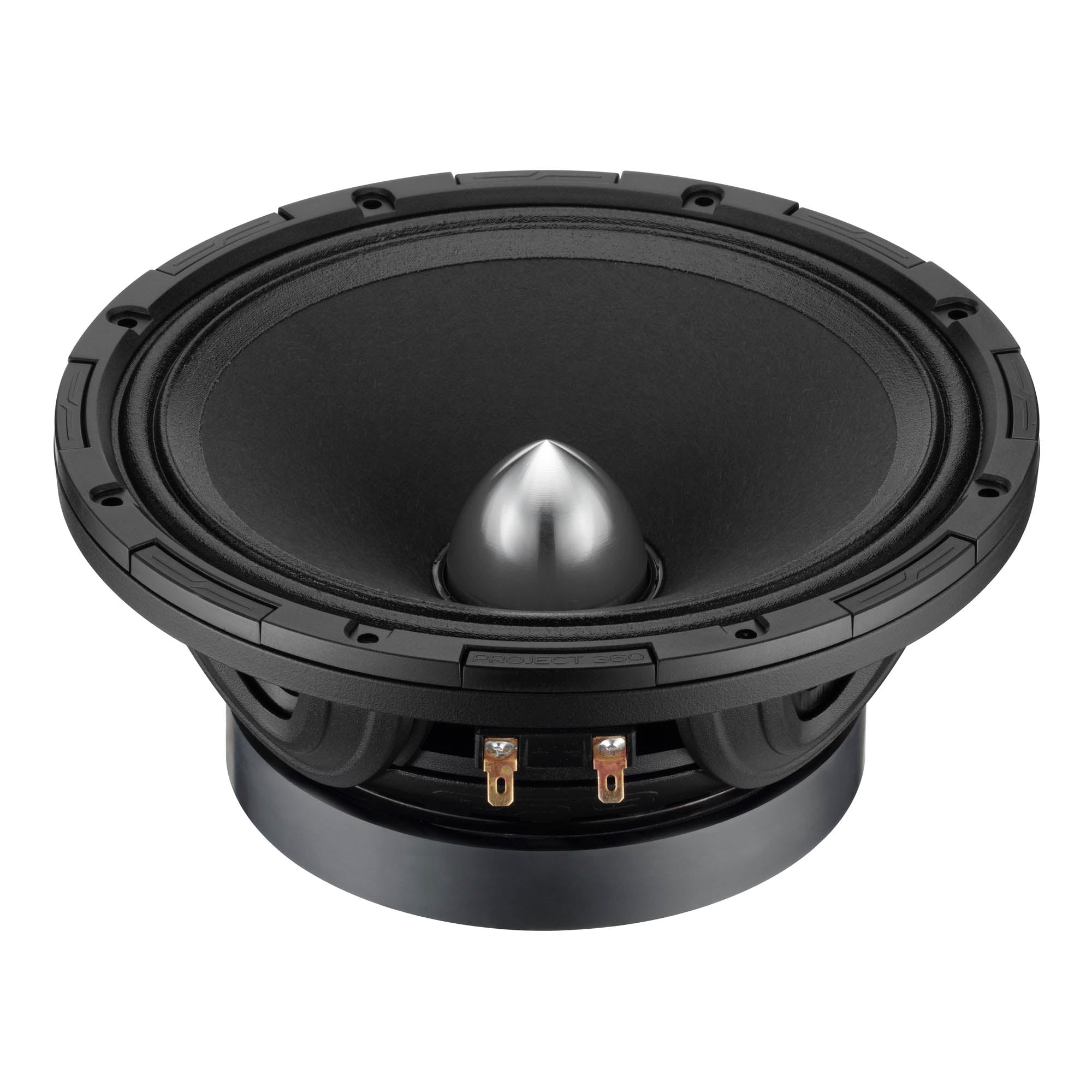 PROJECT360 8” High-Sensitivity Mid-High Loudspeaker with Bullet - 300W RMS 8-Ohm - Rotating Recone Design For Quick Repair