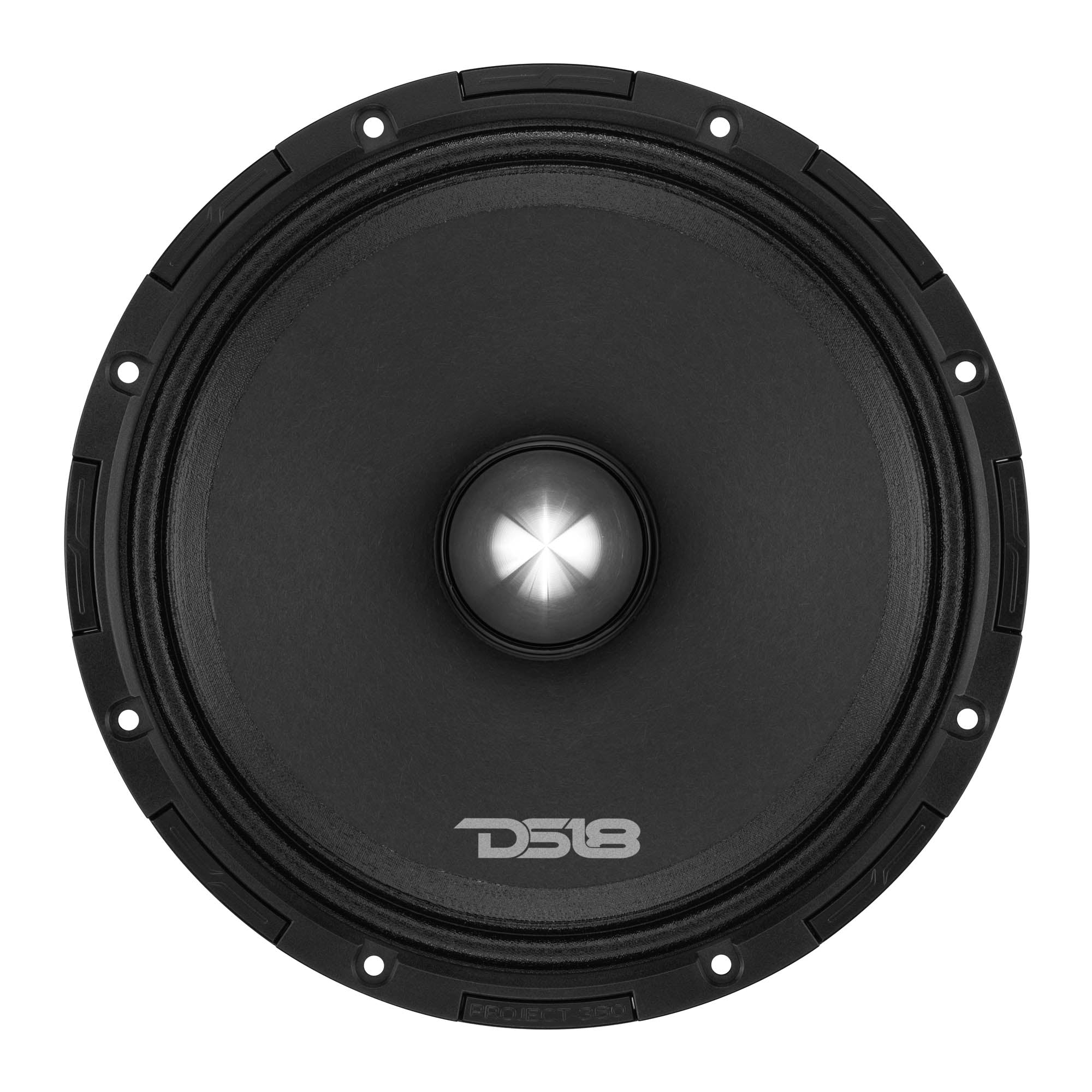PROJECT360 8” High-Sensitivity Mid-High Loudspeaker with Bullet - 300W RMS 8-Ohm - Rotating Recone Design For Quick Repair