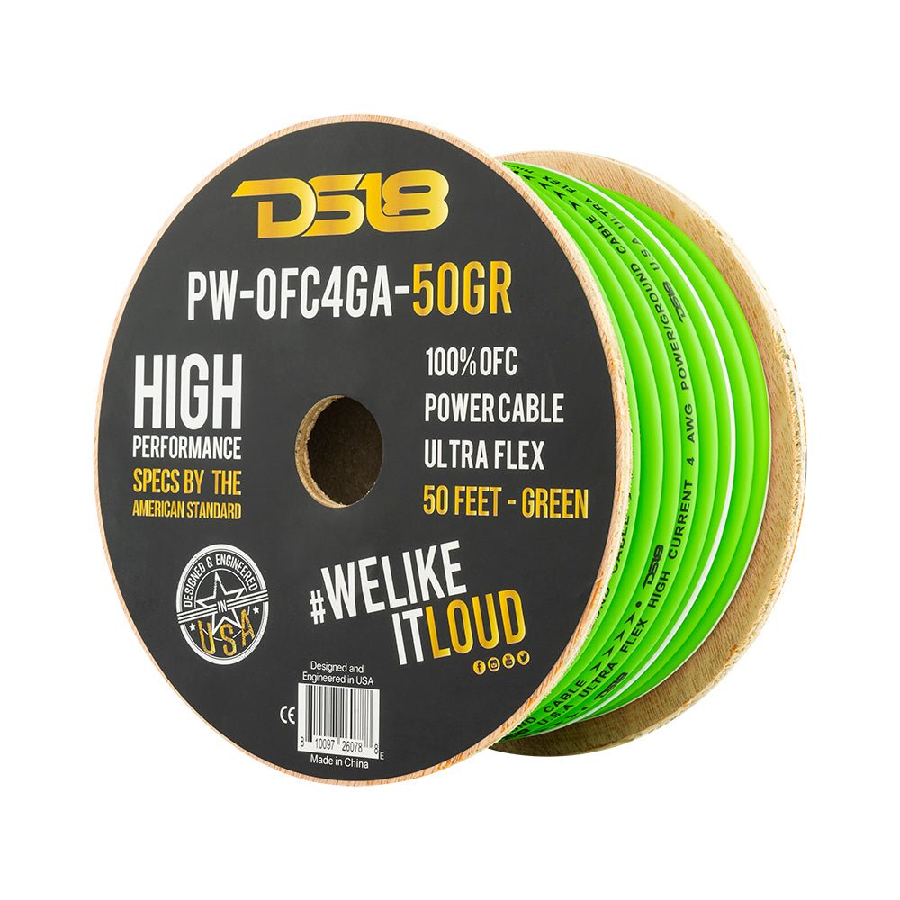 4-GA 100% OFC Ground, Power Cable, 50 Feet