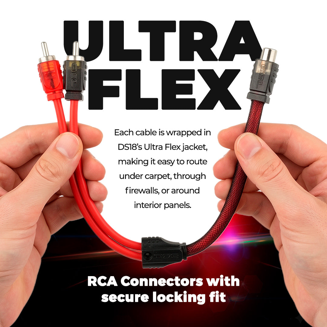 Level 2 RCA 100% Copper OFC Y Connector 1 FEMALE to 2 MALE - 10 Pack