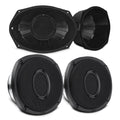 6x9” Hybrid Motorcycle Speaker Bundle – Slim 2-Way Loudspeakers + Sealed ABS Baffles (Pair) | IP65 Water-Resistant, High Output