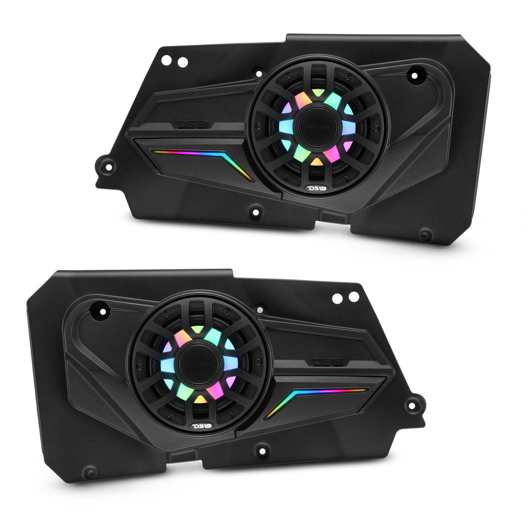 Polaris RZR-XP 2014-2023 Rear Door Panels Loaded with NXL-iQ 6.5" Coaxial Speakers with Digital LED Lighting