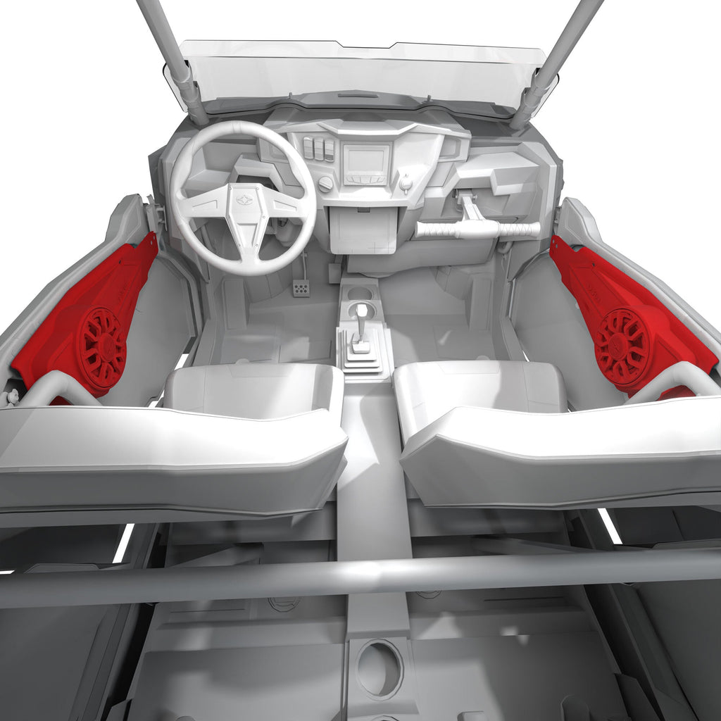 Polaris Front Door Panels Loaded with 6.5" NXL-iQ Coaxial Speakers for RZR-XP Models (2014-2023)