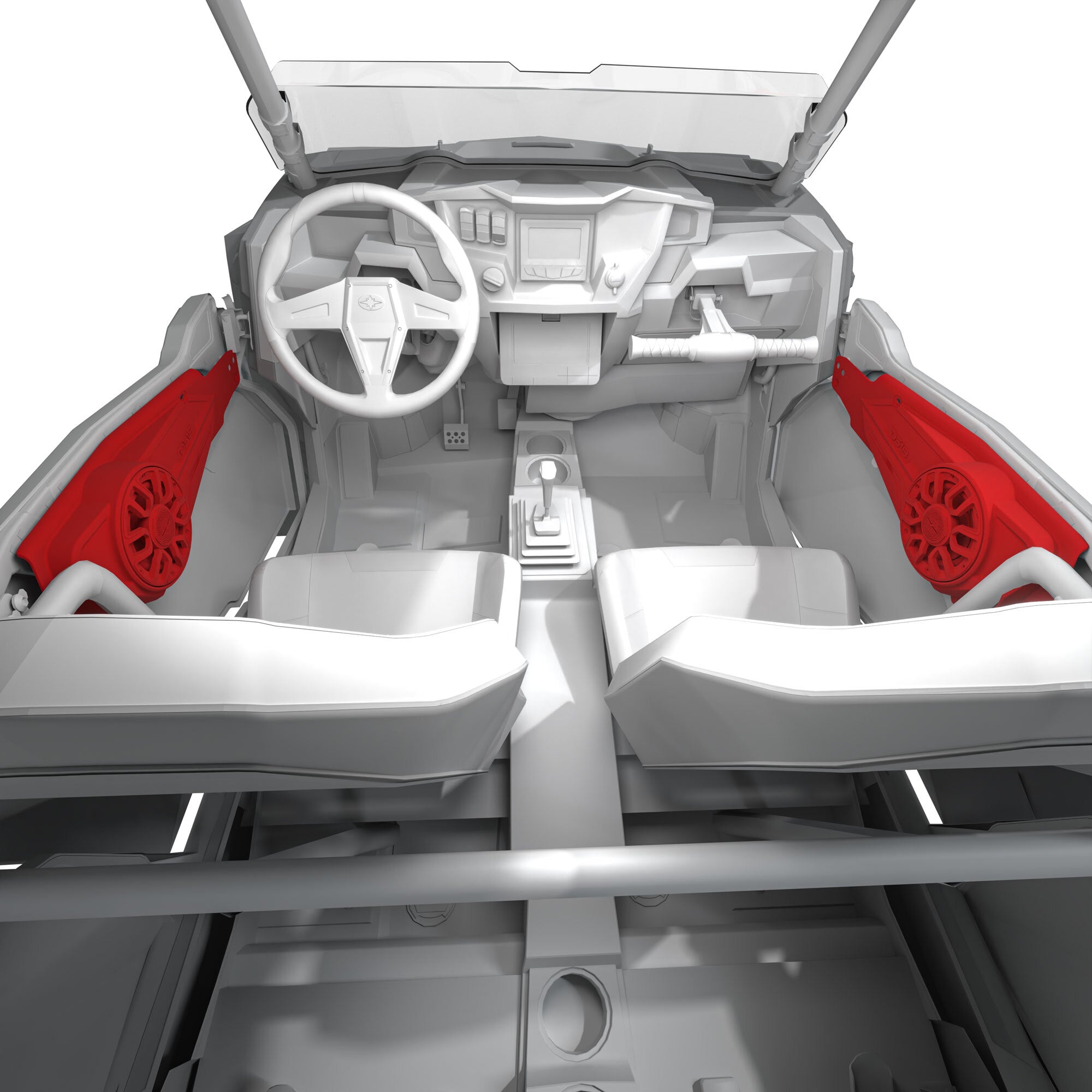 Polaris Front Door Panels Loaded with 6.5" NXL-iQ Coaxial Speakers for RZR-XP Models (2014-2023)