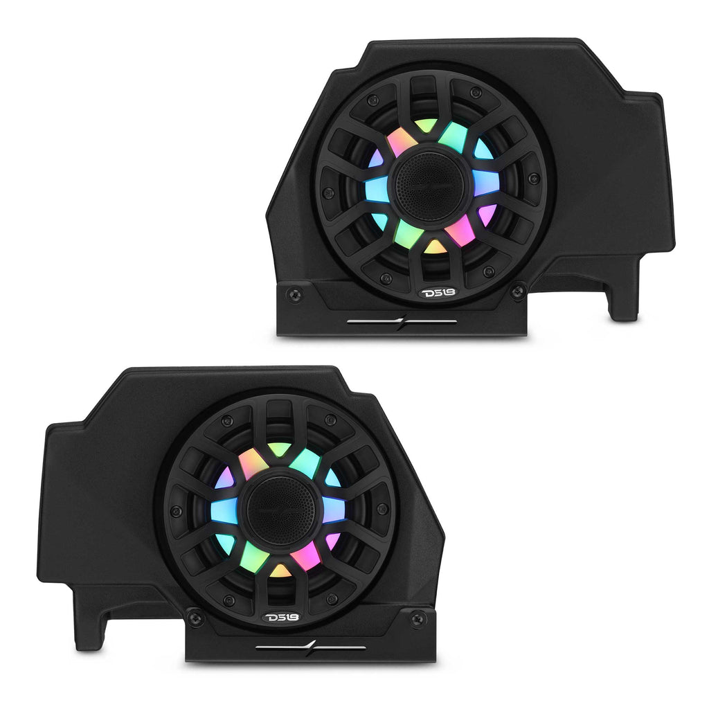 Polaris RZR-PRO 2020-2024 Rear Speaker Pods Loaded with NXL-iQ 6.5" Coaxial Speakers with Digital LED Lighting
