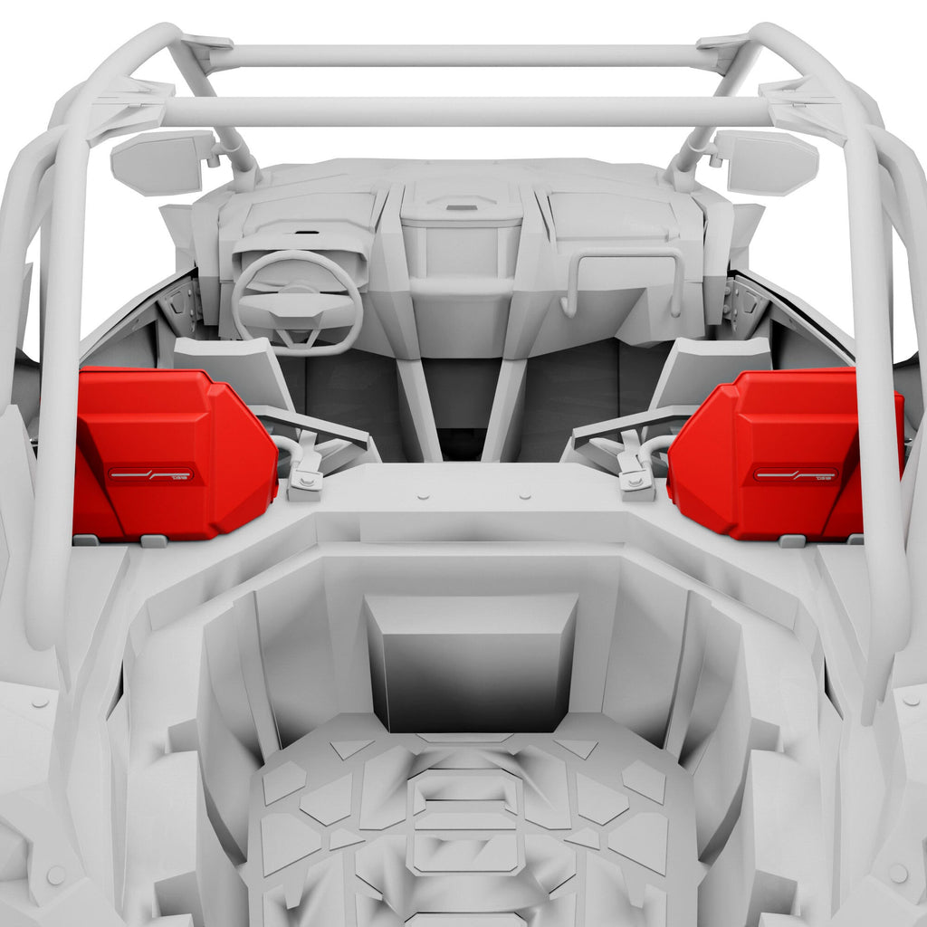 Polaris RZR-PRO 2020-2024 Rear Speaker Pods Loaded with NXL-iQ 6.5" Coaxial Speakers with Digital LED Lighting