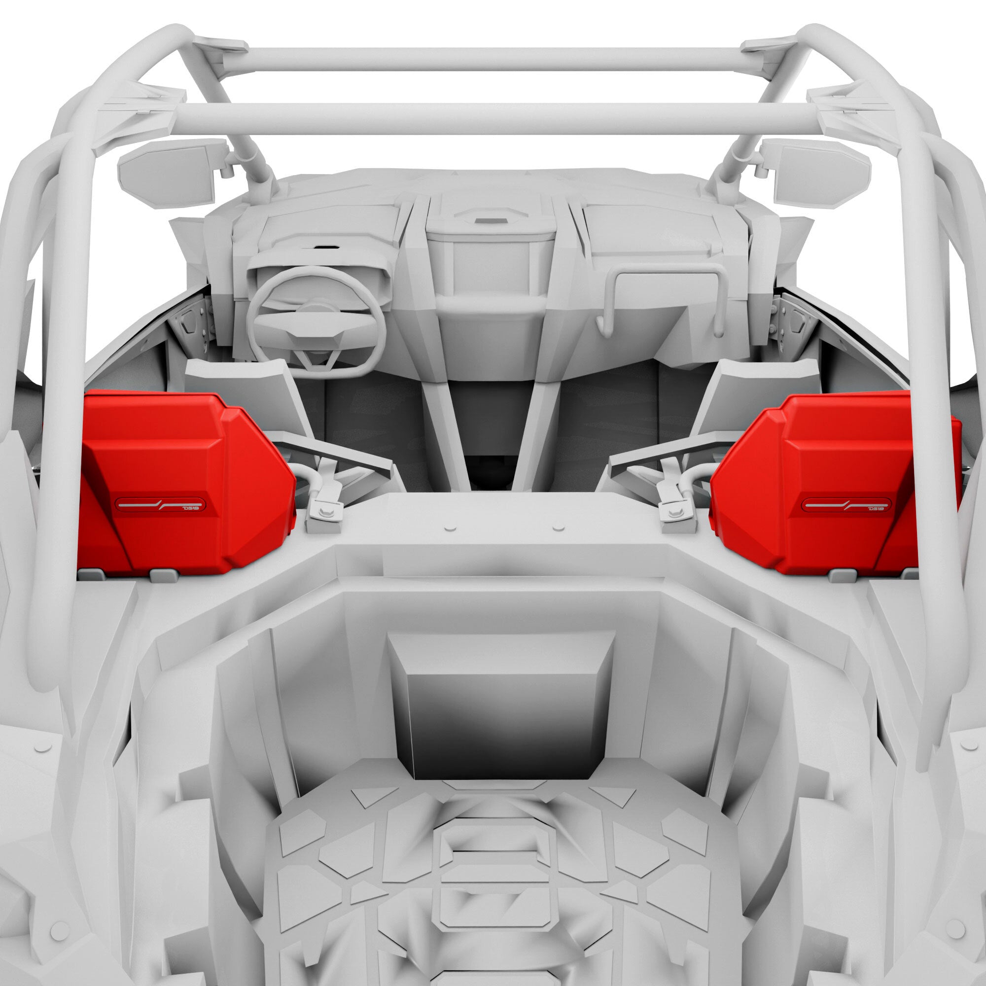 Polaris RZR-PRO 2020-2024 Rear Speaker Pods Loaded with NXL-iQ 6.5" Coaxial Speakers with Digital LED Lighting