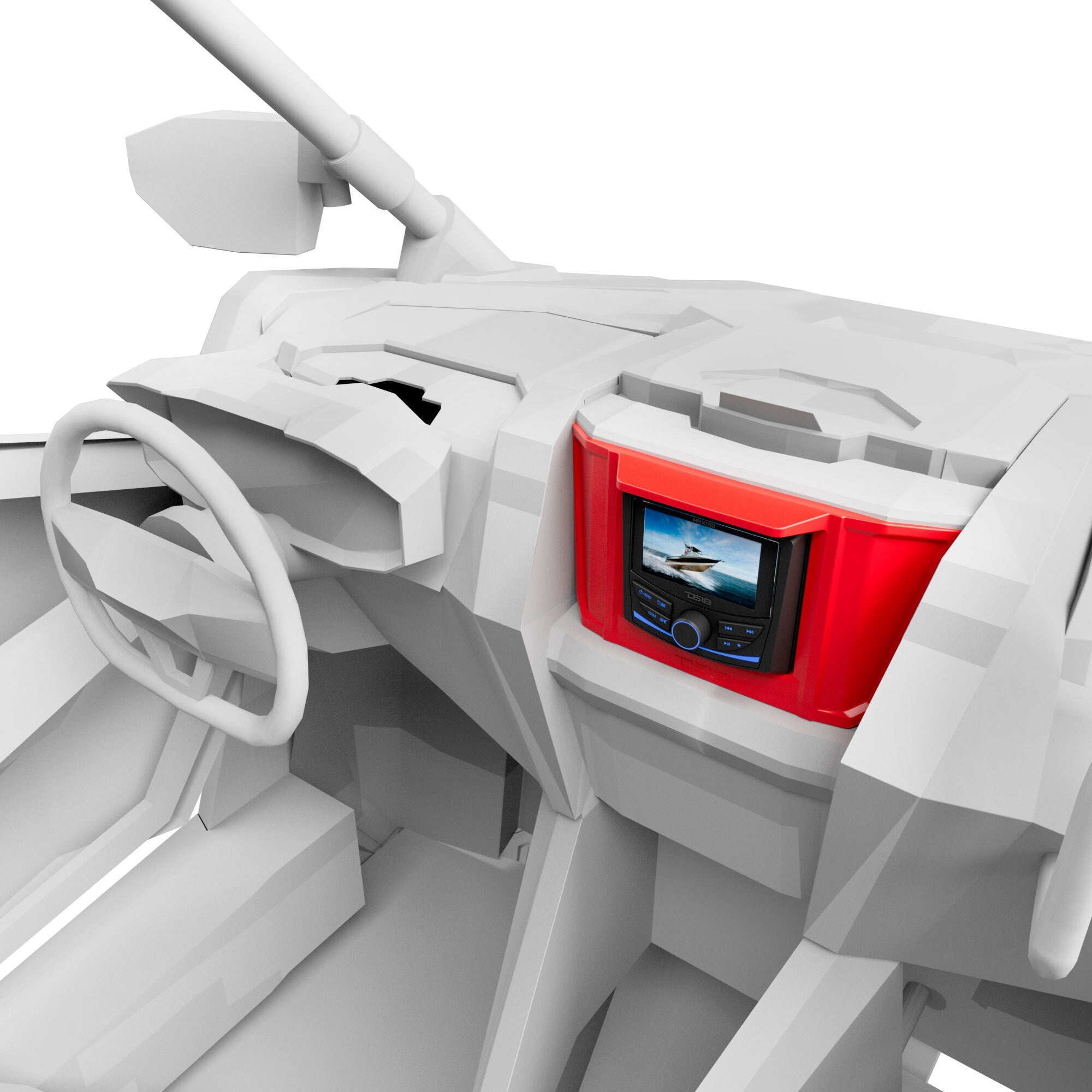 Polaris RZR Upper Dash Kit Compatible with MRX150 Head-Unit