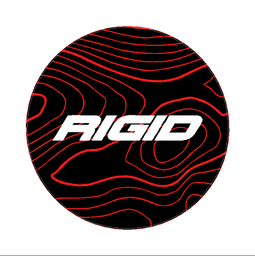Rigid 360 Series 4" Light Cover Topo Overlays - Universal