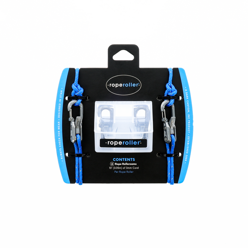 Rollercam Roperoller 2 Pack with 20ft of 3mm Blue Reflective Accessory Cord