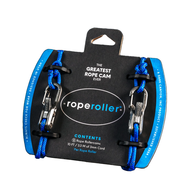 Rollercam Roperoller 2 Pack with 20ft of 3mm Blue Reflective Accessory Cord