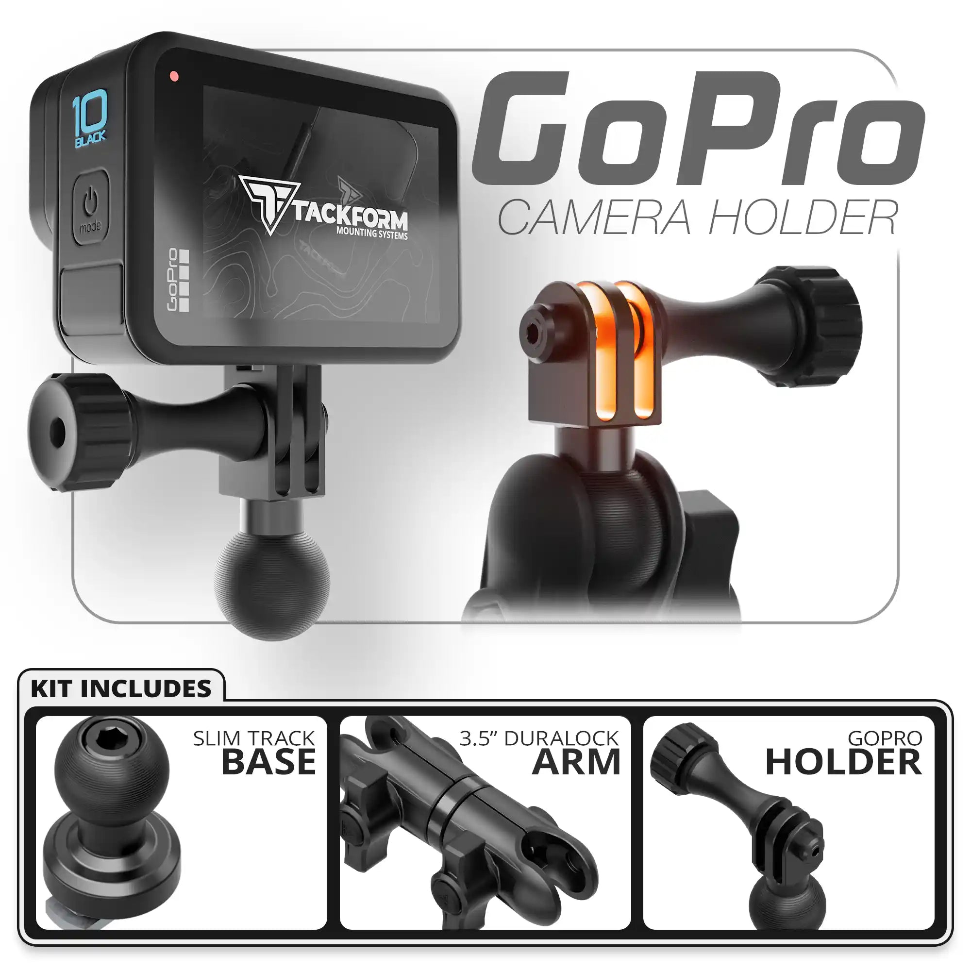 GoPro | Slim Track Base | 3.5" DuraLock Arm