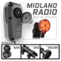 Midland MXT CB Mic | Slim Track Base | 3.5" DuraLock Arm