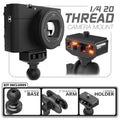 1/4"-20 Camera Mount | Slim Track Base | 2" DuraLock Arm