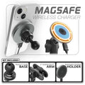 MagSafe Charging Phone Holder  | Slim Track Base | 2" DuraLock Arm