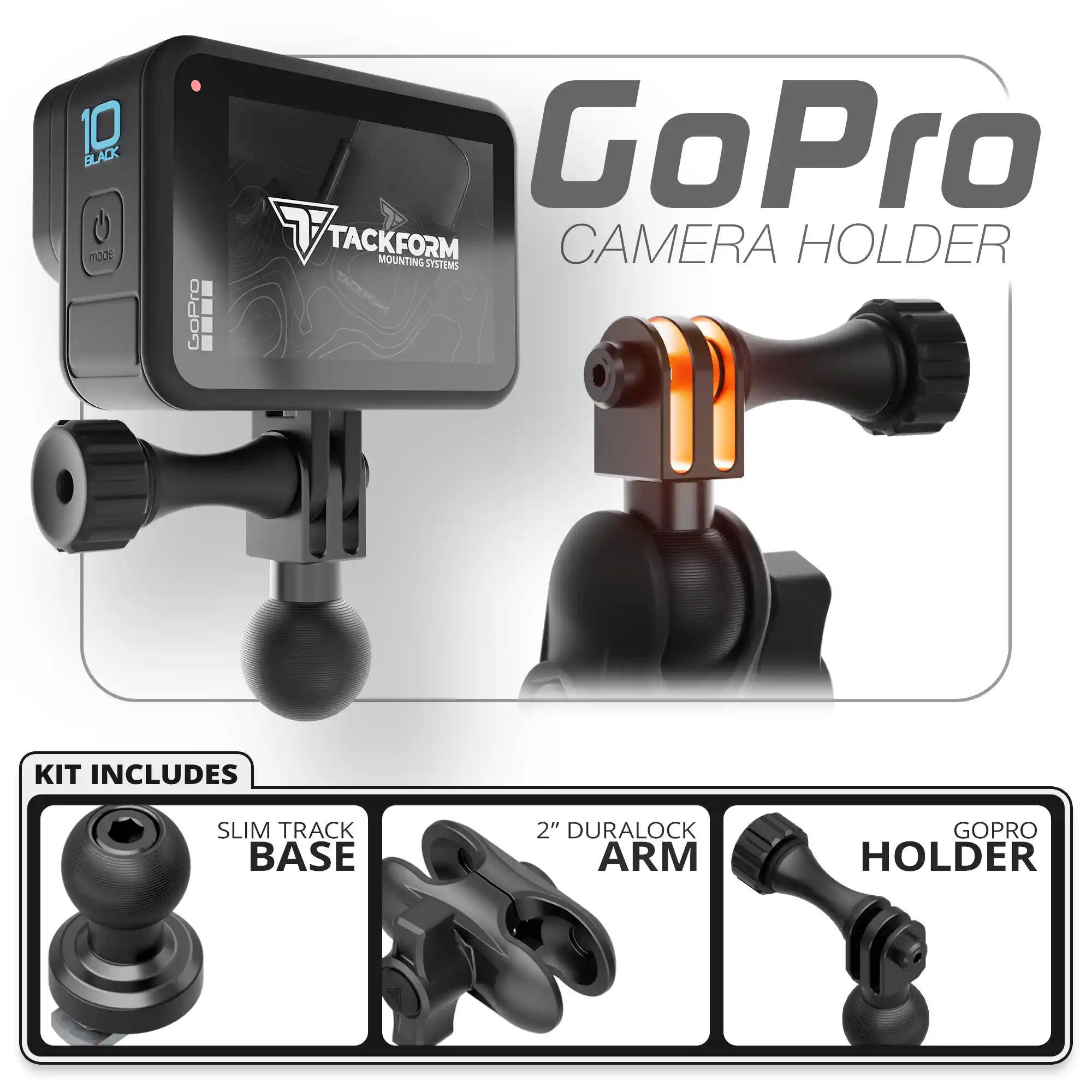 GoPro | Slim Track Base | 2" DuraLock Arm