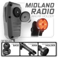 Midland MXT CB Mic | Slim Track Base | 5" DuraLock Arm