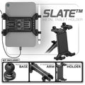 Metal Tablet Holder | Slim Track Base | 5" DuraLock Arm