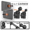 Garmin | Slim Track Base | 6" DuraLock Arm