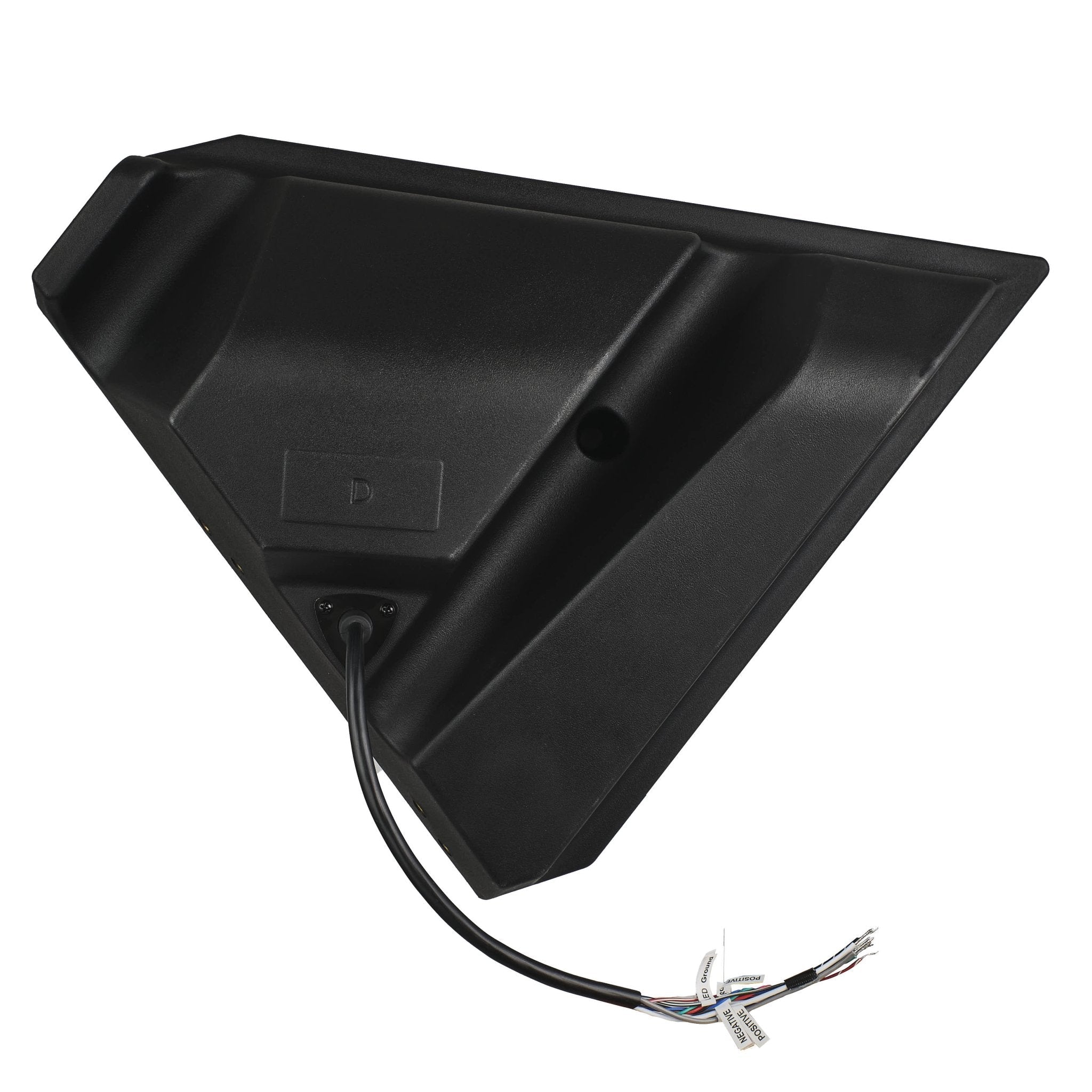 Polaris Slingshot Front Kick Empty Panel Pods With Digital LED Lights fits 2 x 6.5" Speakers and 2 x 3.8" Bullet Tweeters | 2015 - Current