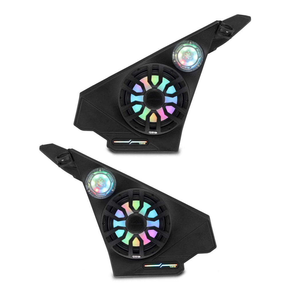 Polaris Slingshot Front Kick Panel Speaker Pods – Loaded with 8" NXL-IQ8/BK Speakers, PRO-TW1LD Tweeters & Digital LED Lights | 2020 - Current