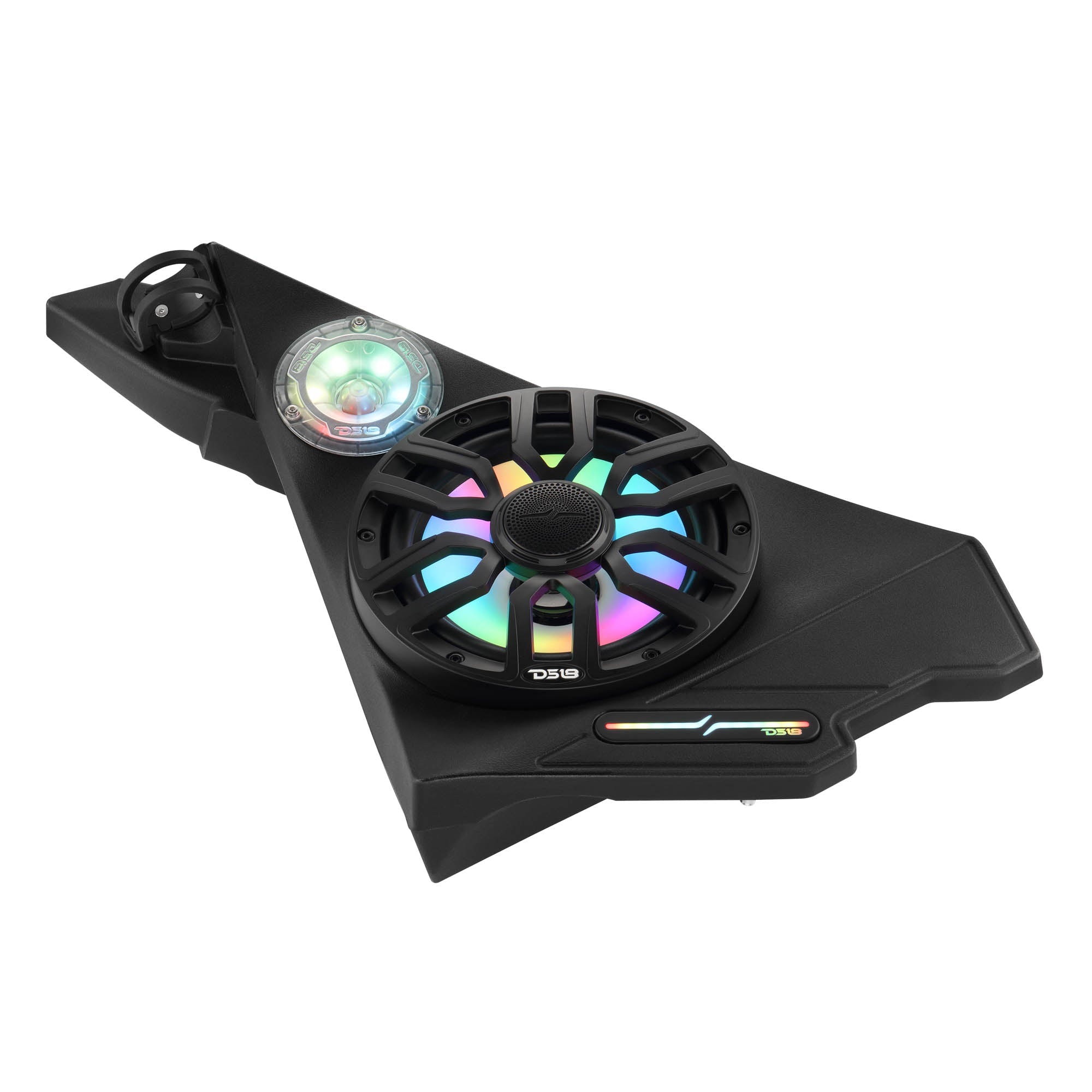 Polaris Slingshot Front Kick Panel Speaker Pods – Loaded with 8" NXL-IQ8/BK Speakers, PRO-TW1LD Tweeters & Digital LED Lights | 2020 - Current