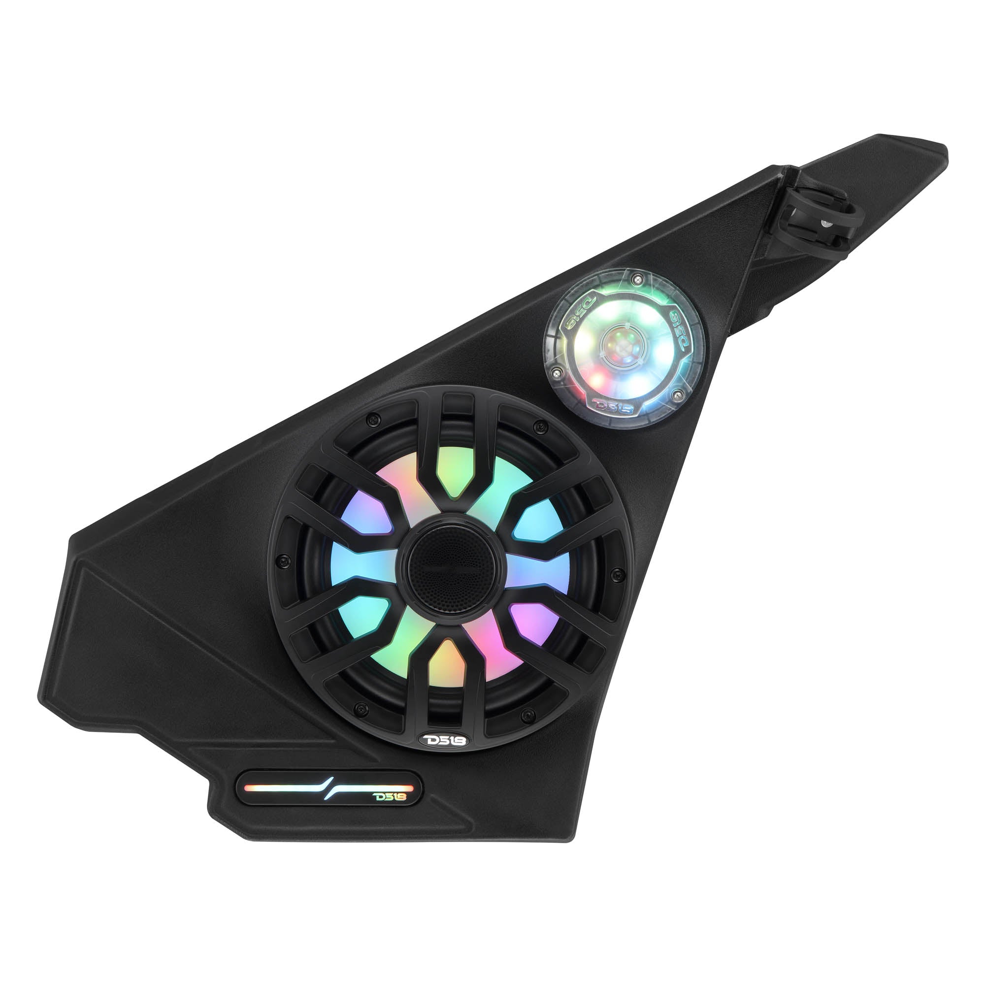 Polaris Slingshot Front Kick Panel Speaker Pods – Loaded with 8" NXL-IQ8/BK Speakers, PRO-TW1LD Tweeters & Digital LED Lights | 2020 - Current