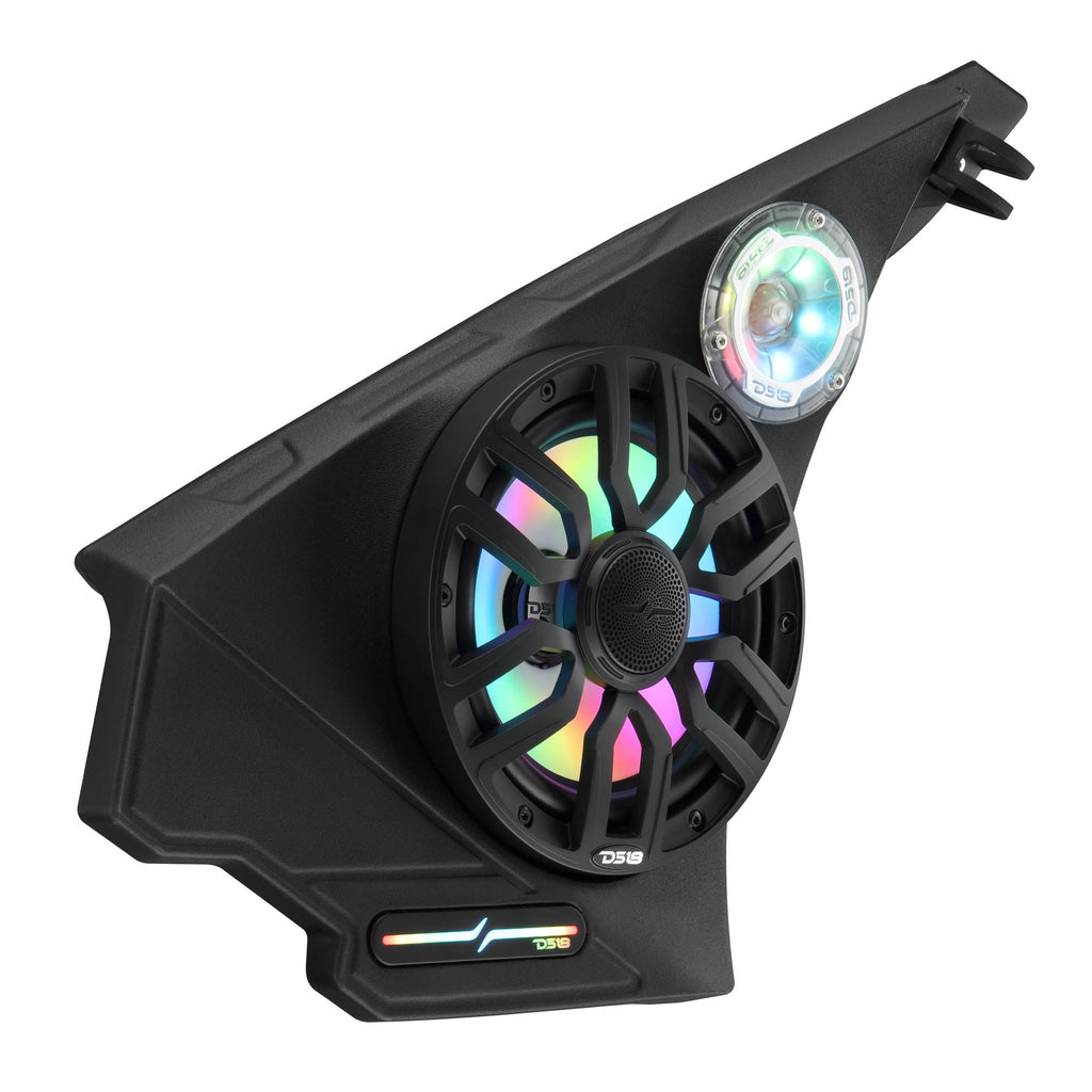 Polaris Slingshot Front Kick Panel Speaker Pods – Loaded with 8" NXL-IQ8/BK Speakers, PRO-TW1LD Tweeters & Digital LED Lights | 2020 - Current