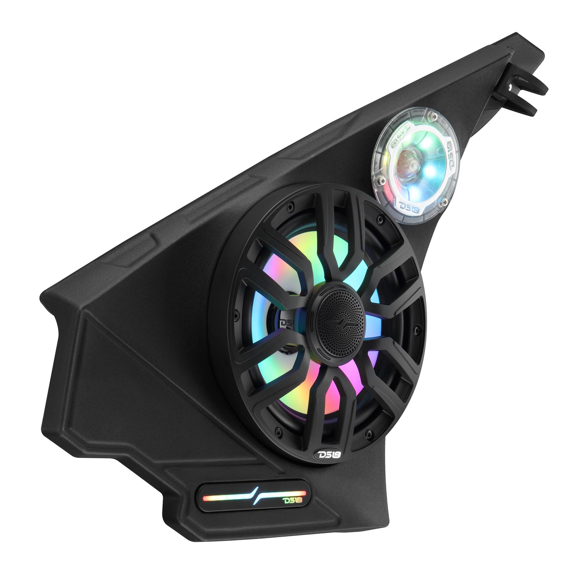 Polaris Slingshot Front Kick Panel Speaker Pods – Loaded with 8" NXL-IQ8/BK Speakers, PRO-TW1LD Tweeters & Digital LED Lights | 2020 - Current