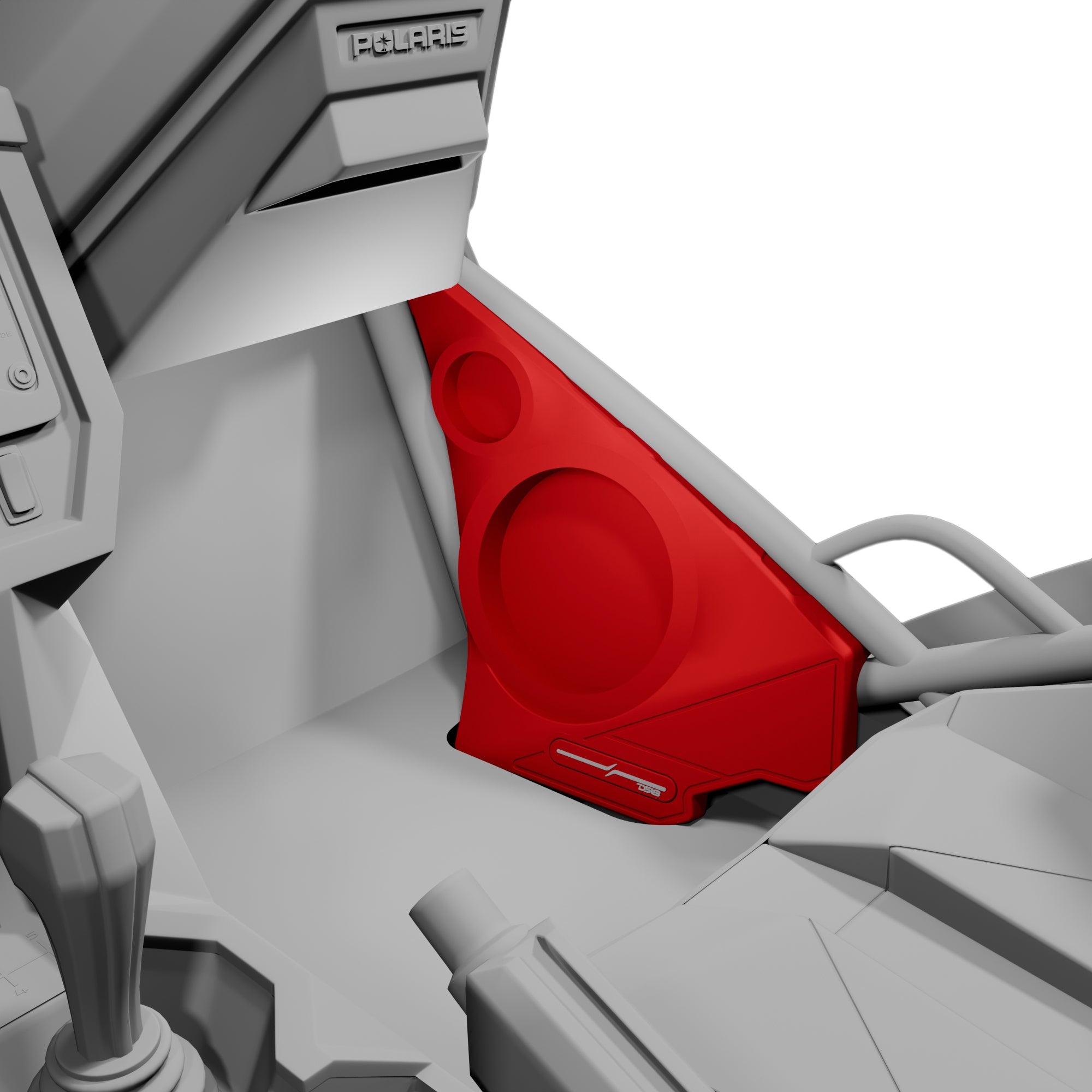 Polaris Slingshot Front Kick Panel Speaker Pods – Empty Enclosure for 8" Speakers and 3.8" Tweeters | 2020 - Current