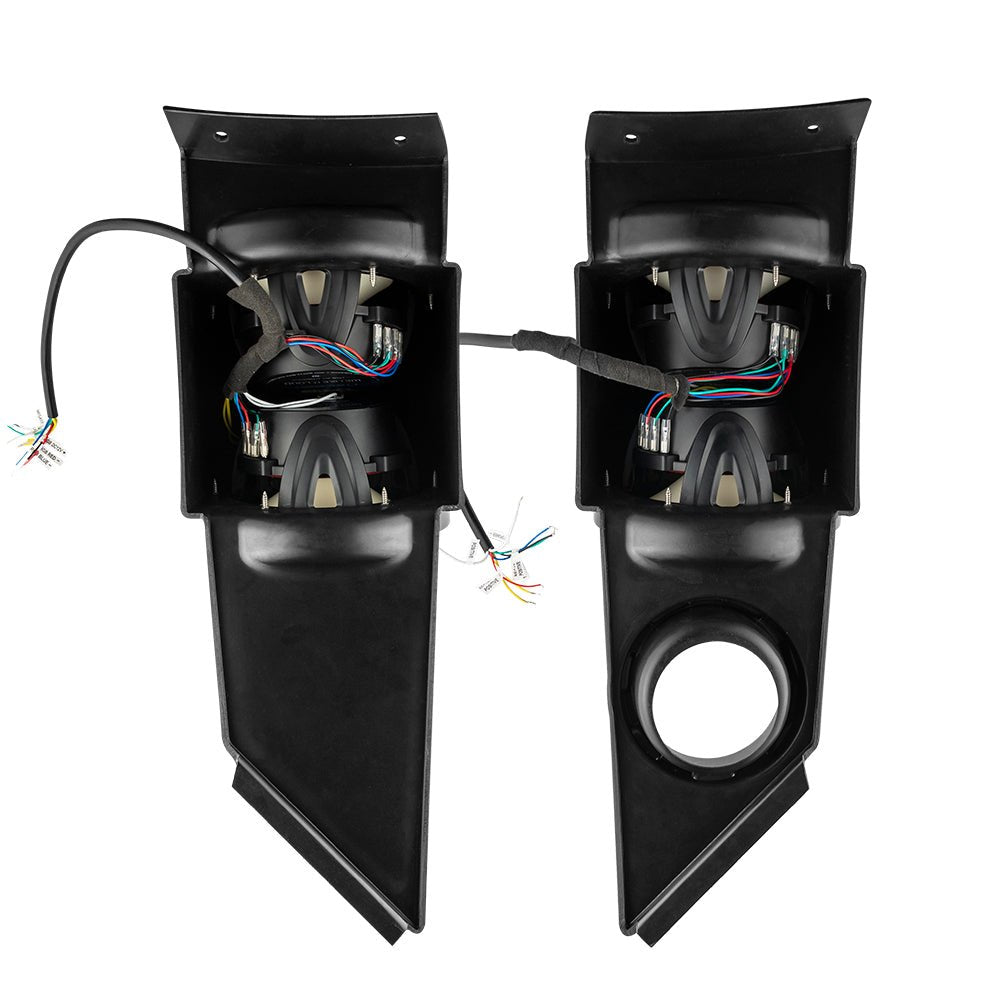 Polaris Slingshot Headrest 4 x 6.5"  Enclosure With 4 x NXL-6/BK | 2015 - Current