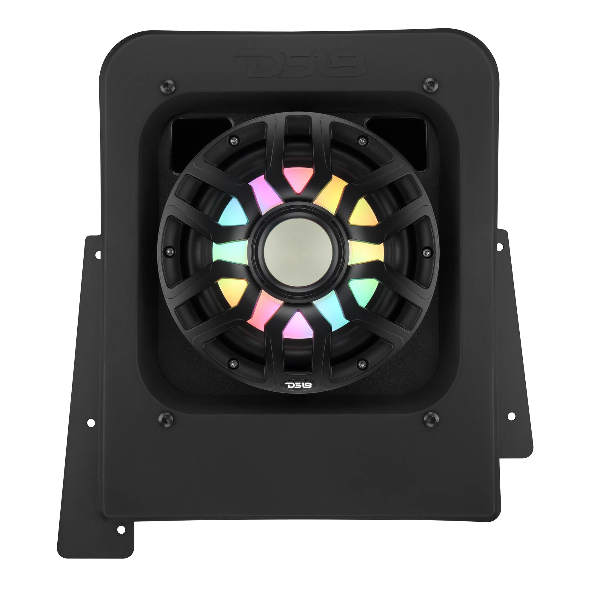 Polaris Slingshot Rear Subwoofer Enclosure Loaded with NXL-IQSUB10/BK and Digital LED Lights | Fits Either Passenger or Driver Side | 2015 - Current