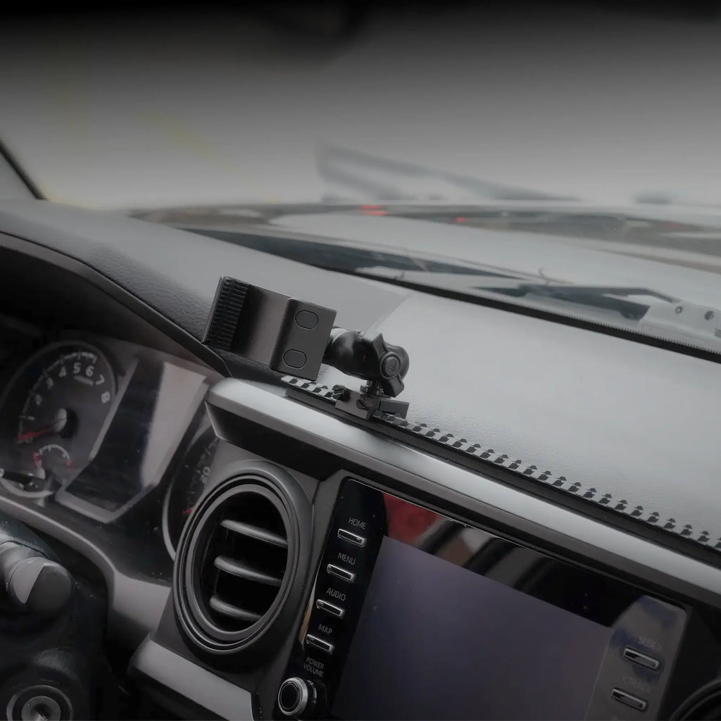 2016-2023 Toyota Tacoma Tackform Assault Track Picatinny Dash Bracket With 20LITE Phone Holder & Tablet Mount