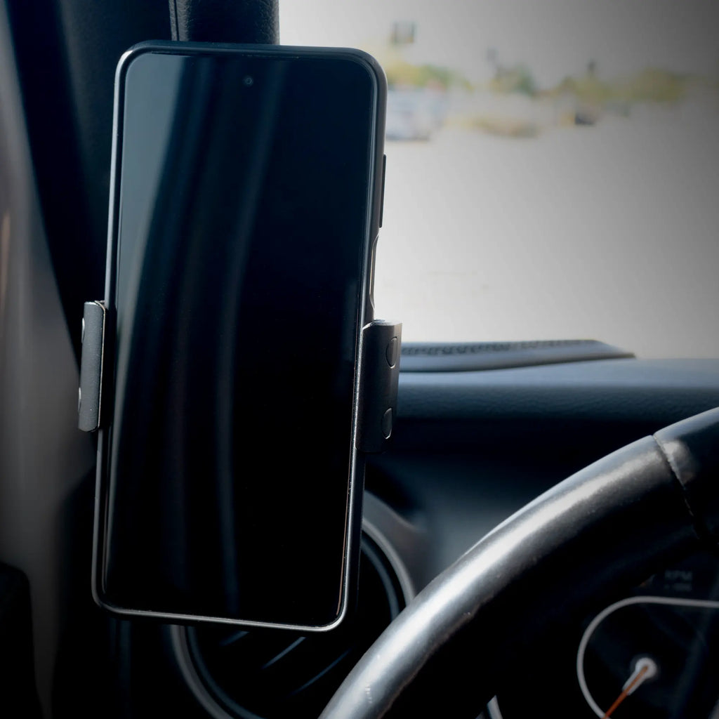 2018-2023 Jeep JL, Gladiator, and 4xe LINK™ Grab Handle Mount With Qi2.2/MagSafe Charging & Cooling Phone Holder | 3.5" Arm